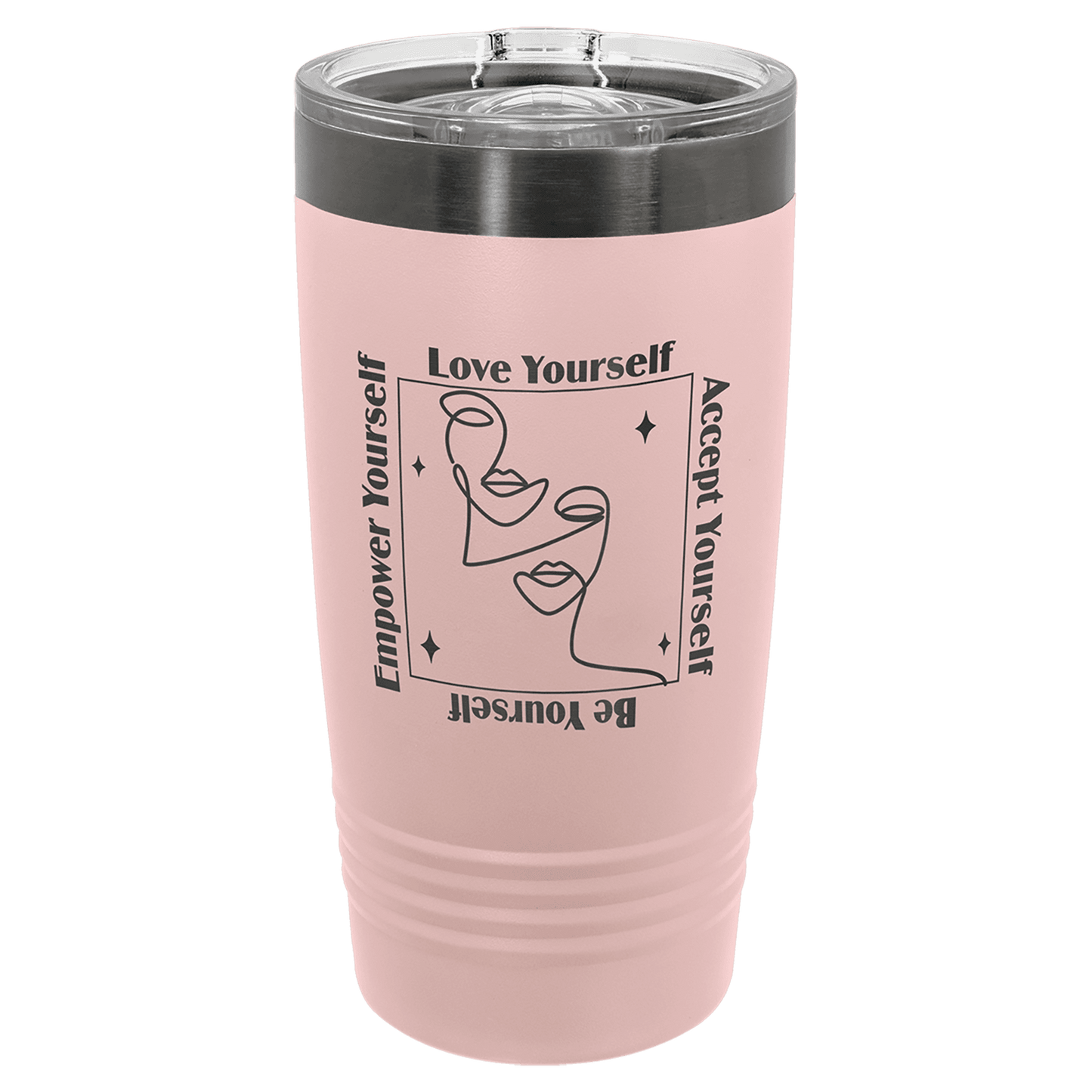 Limited Edition - 20oz Tumbler Blush with Ghost Black Engraving