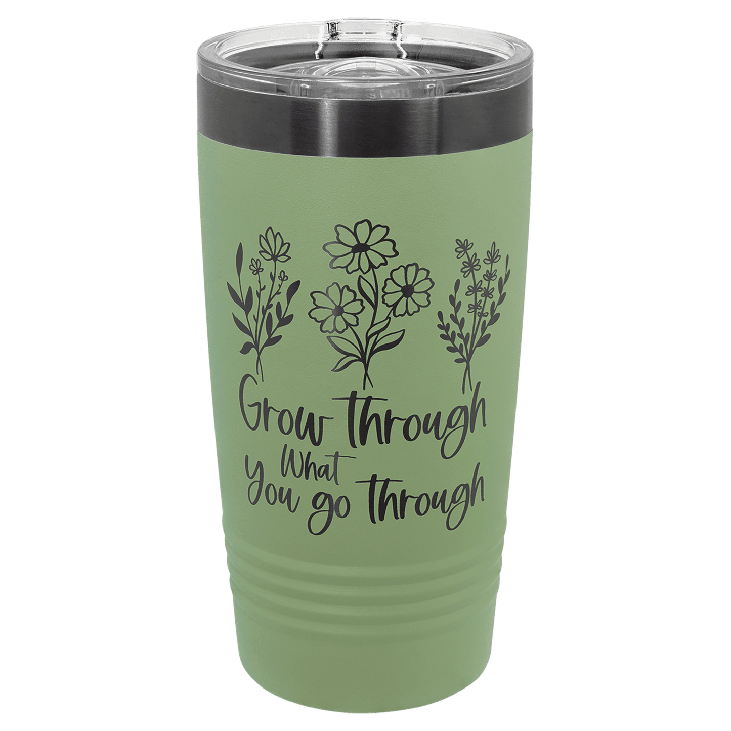 Limited Edition - 20oz Tumbler Sage with Ghost Black Engraving