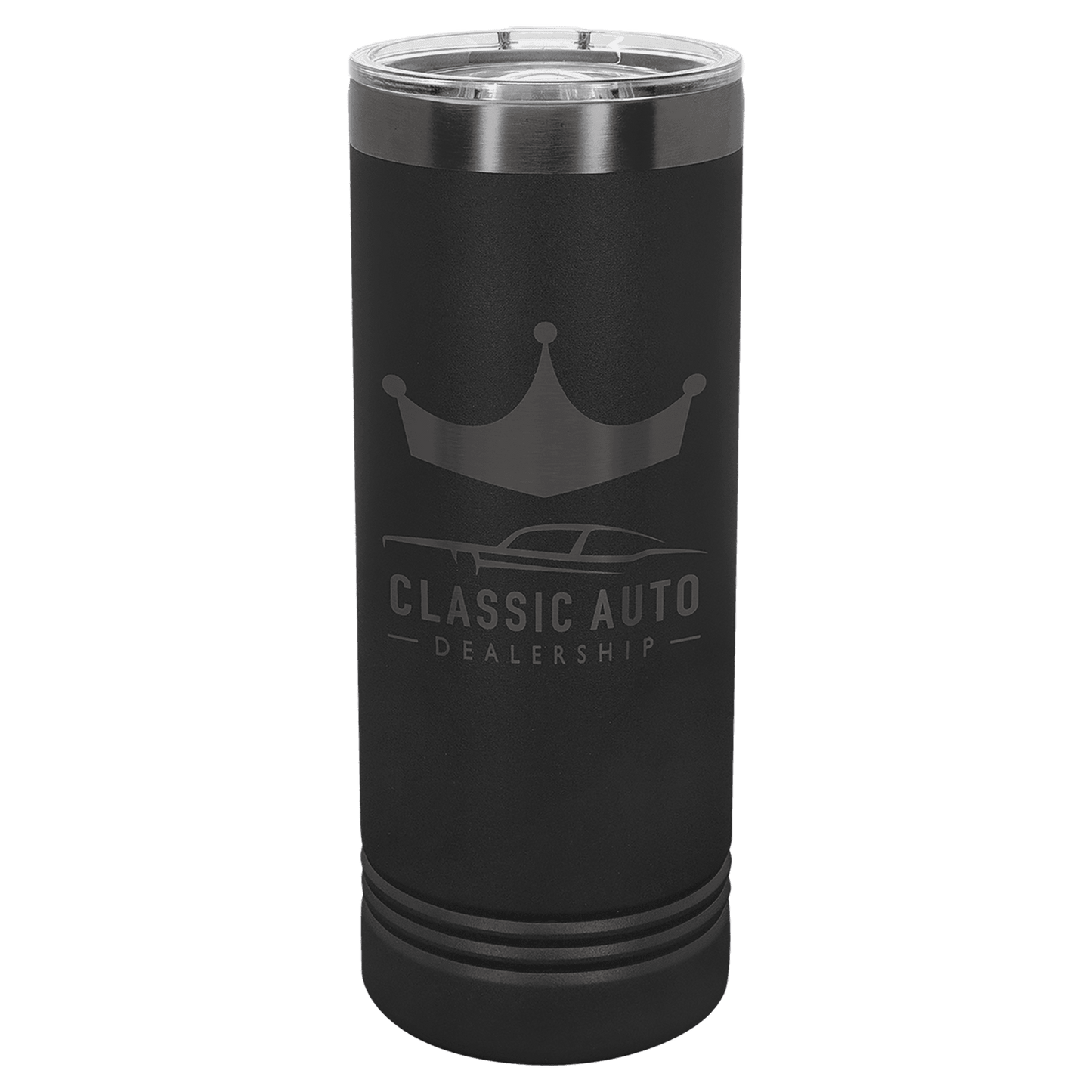 Limited Edition - 22oz Skinny Tumbler Black with Ghost Black Engraving