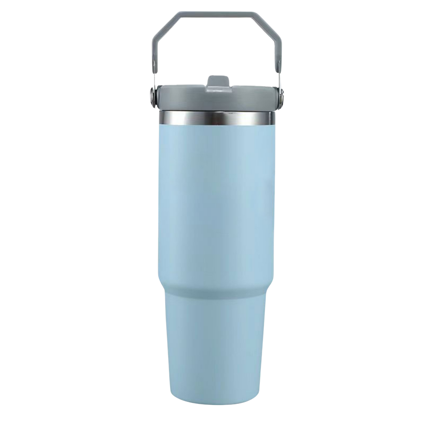 30oz Tumbler with Handle - Light Blue