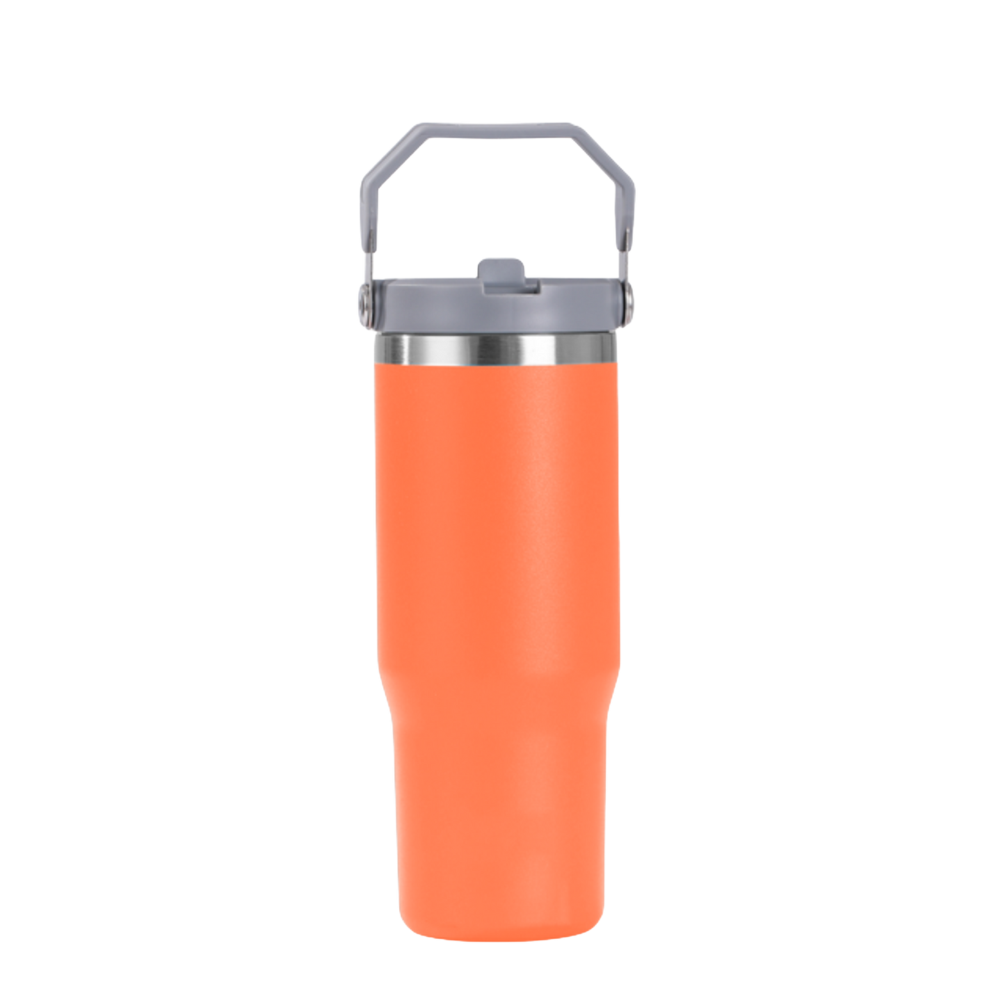 30oz Tumbler with Handle - Orange