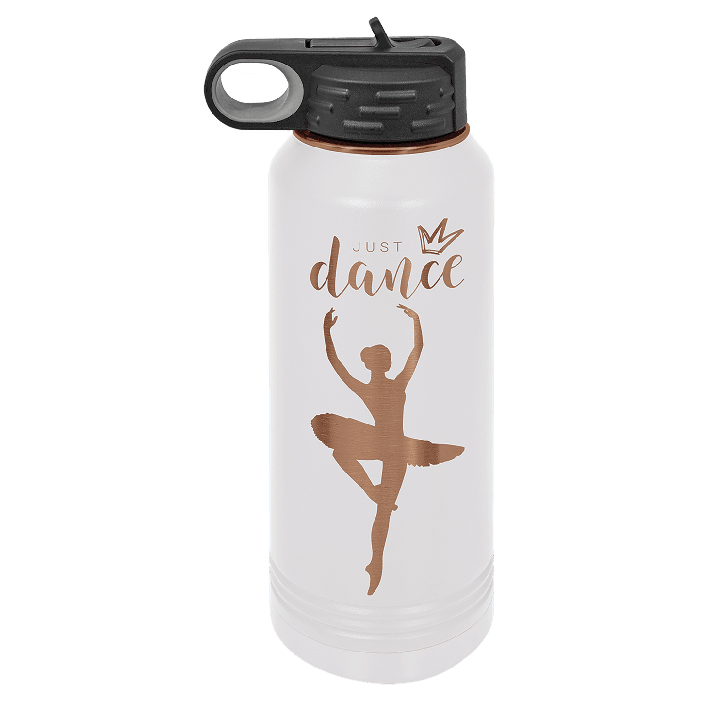 Limited Edition - 32oz Bottle White with Gold Engraving