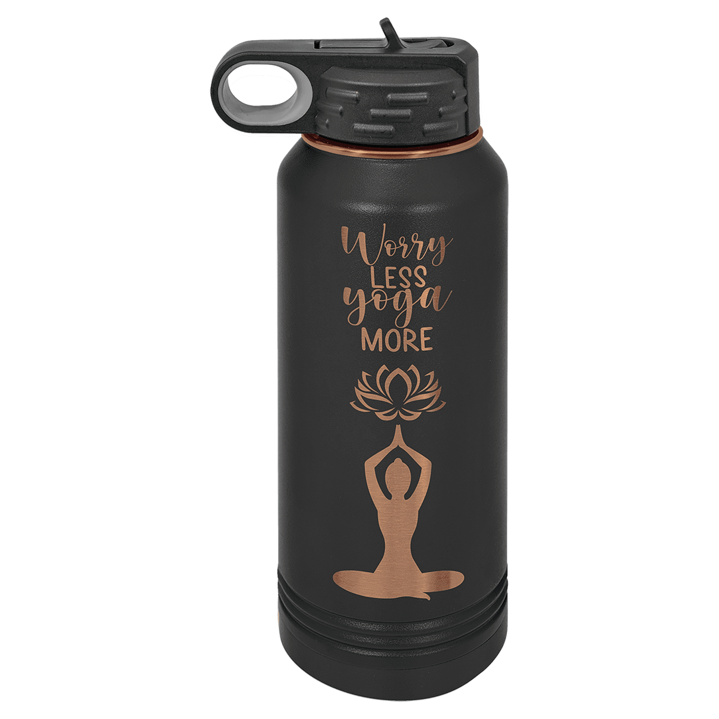 Limited Edition - 32oz Bottle Black with Gold Engraving