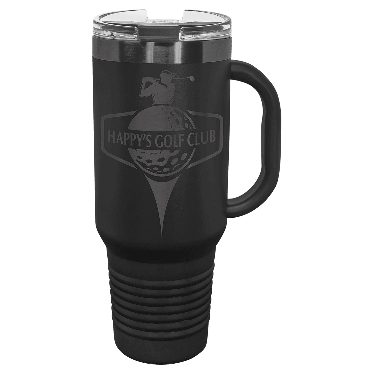 Limited Edition - 40oz Travel Mug Black with Ghost Black Engraving