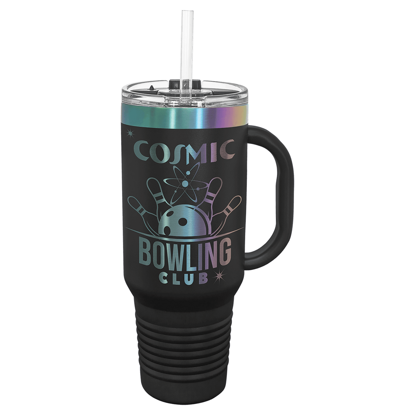 Limited Edition - 40oz Travel Mug Black with Prism Engraving