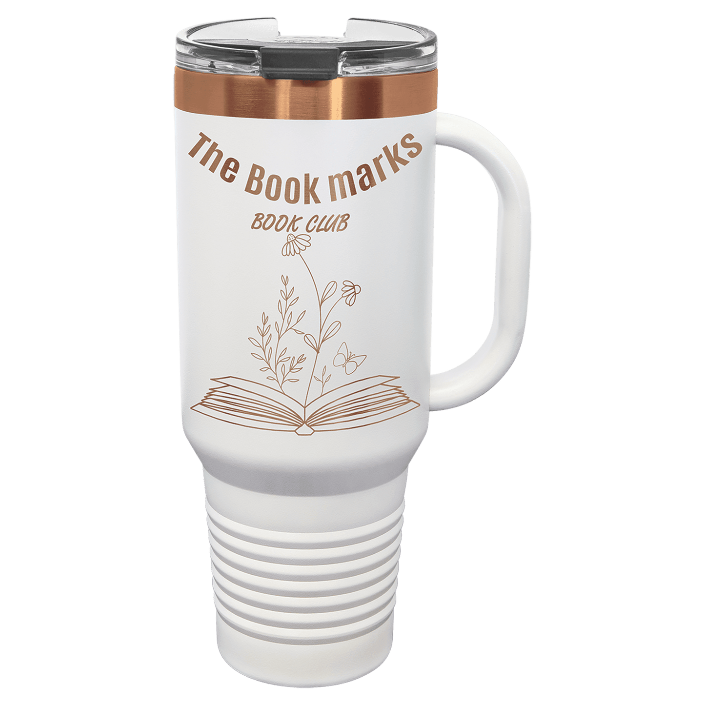 Limited Edition - 40oz Travel Mug White with Gold Engraving