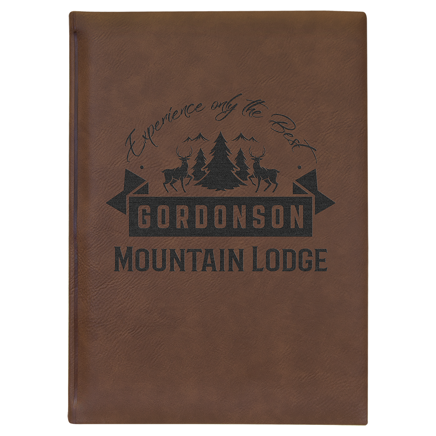 Journals - Dark Brown with Black Engraving