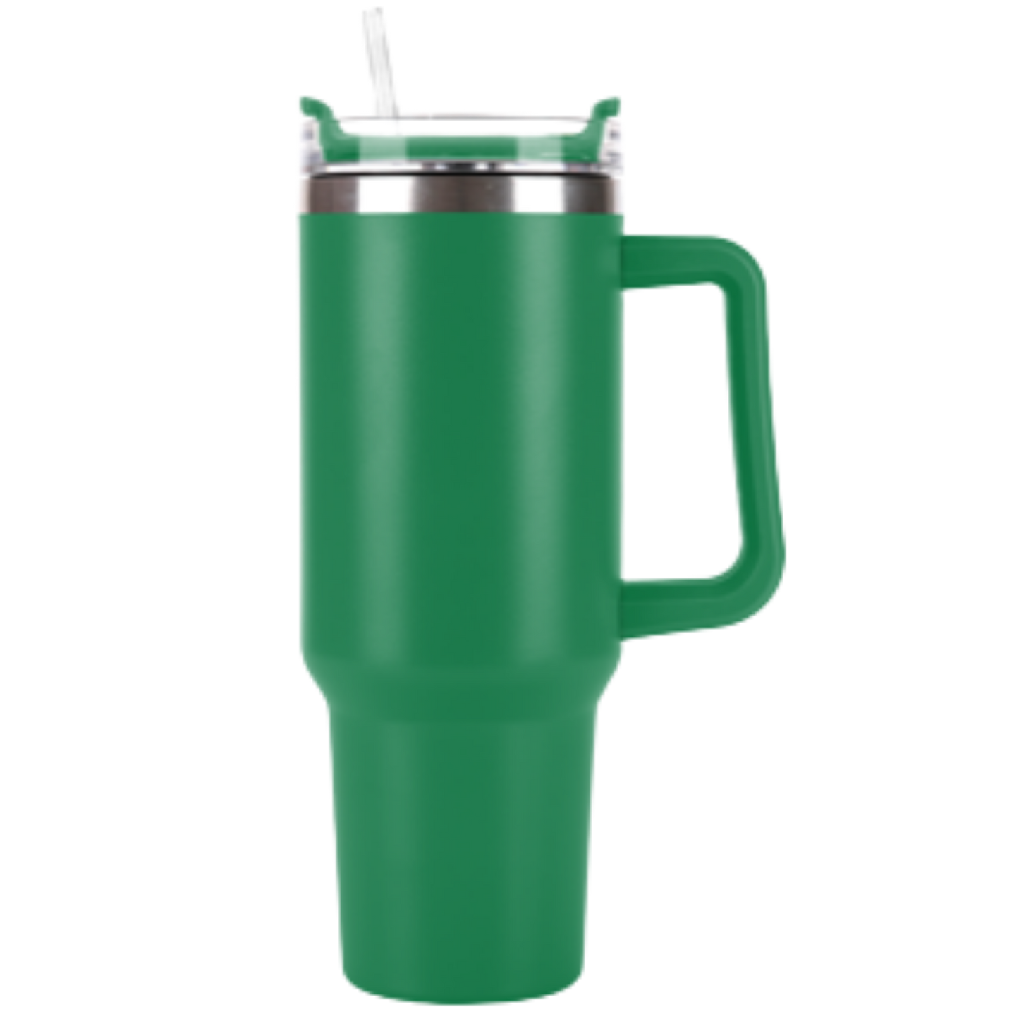 40oz Travel Mug with Handle & Straw - Evergreen
