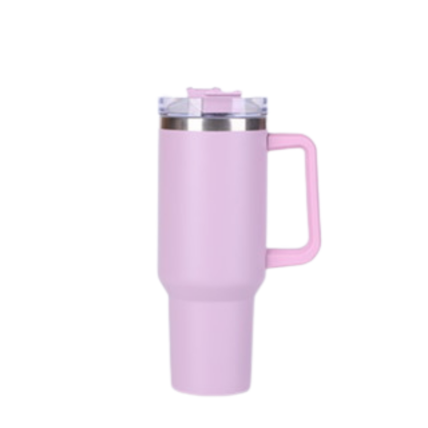 40oz Travel Mug with Handle & Straw - Lavender