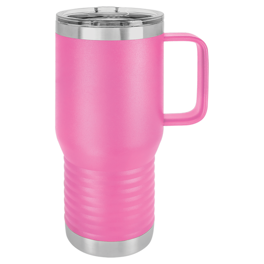 20oz Slide Lid Travel Mug - Hot Pink