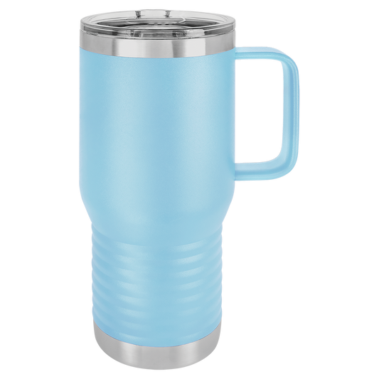 20oz Slide Lid Travel Mug - Light Blue