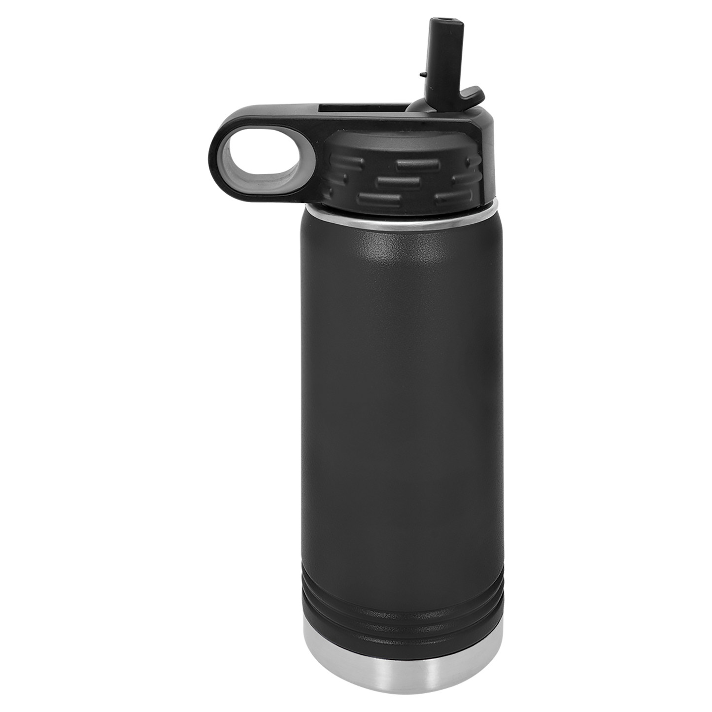 20oz Bottle with Flex Straw Lid - Black