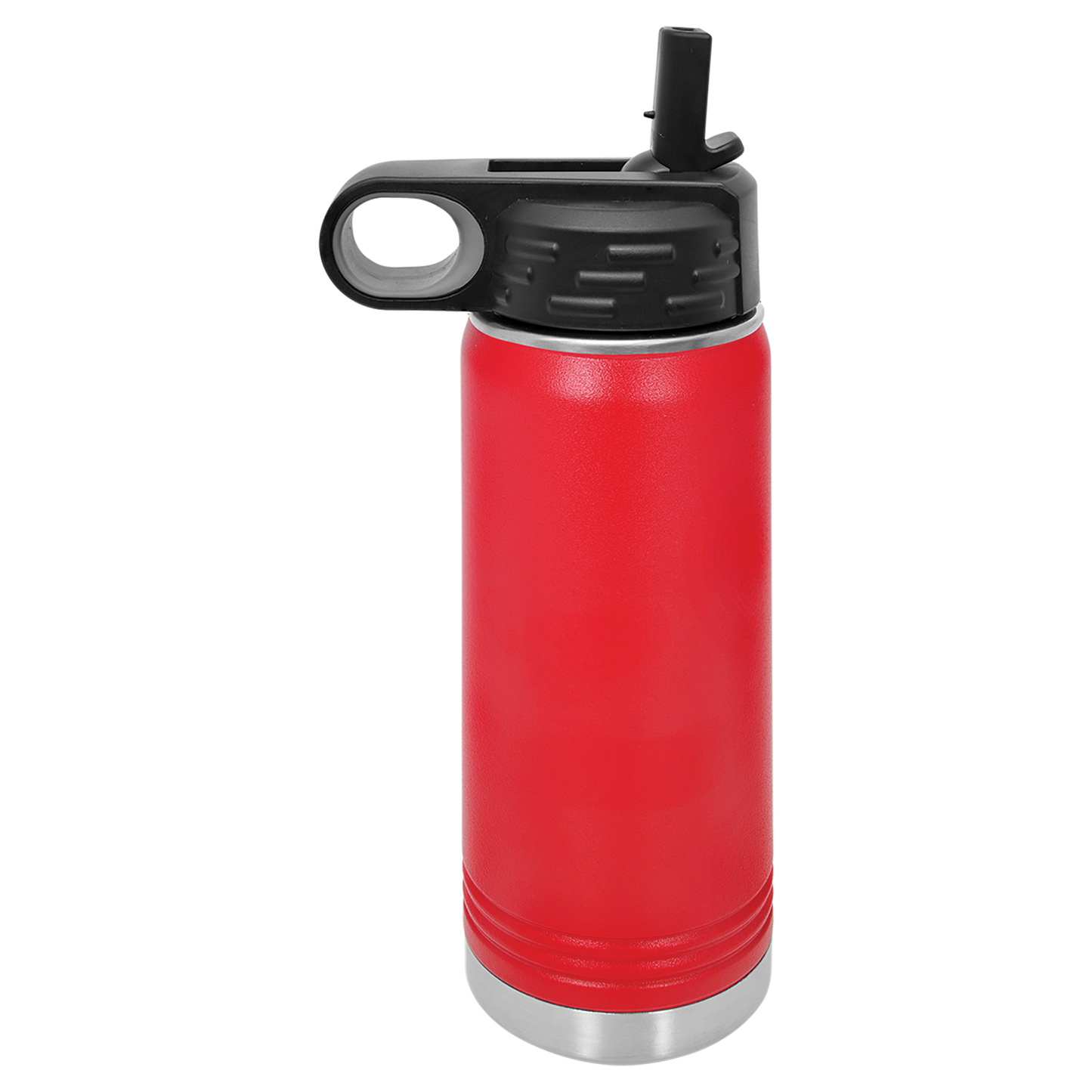20oz Bottle with Flex Straw Lid - Red