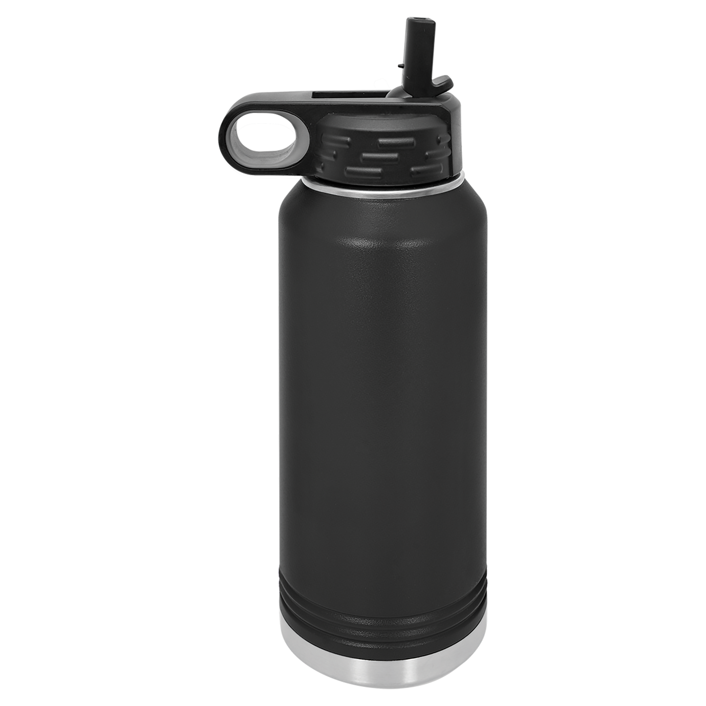 32oz Bottle with Flex Straw Lid - Black