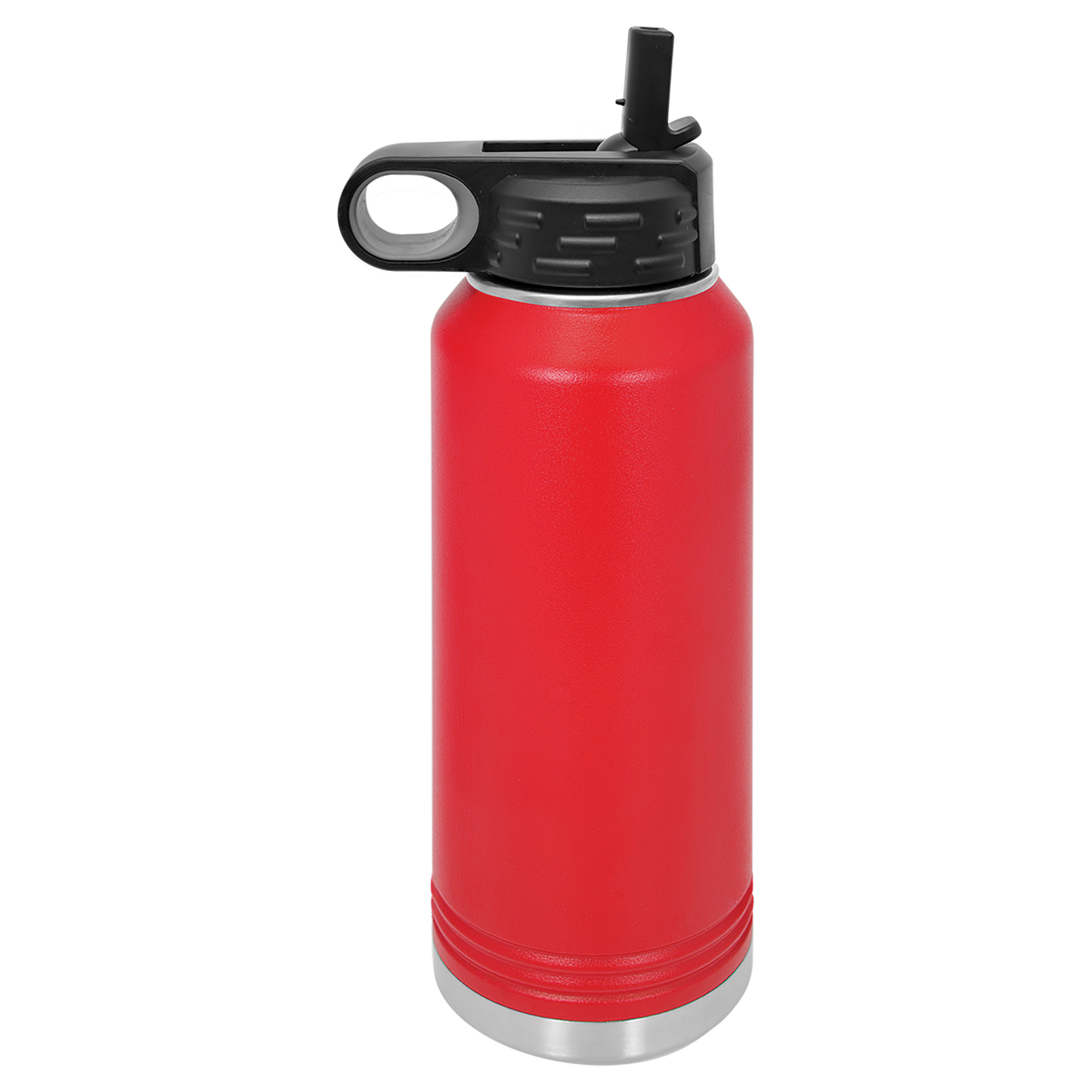 32oz Bottle with Flex Straw Lid - Red