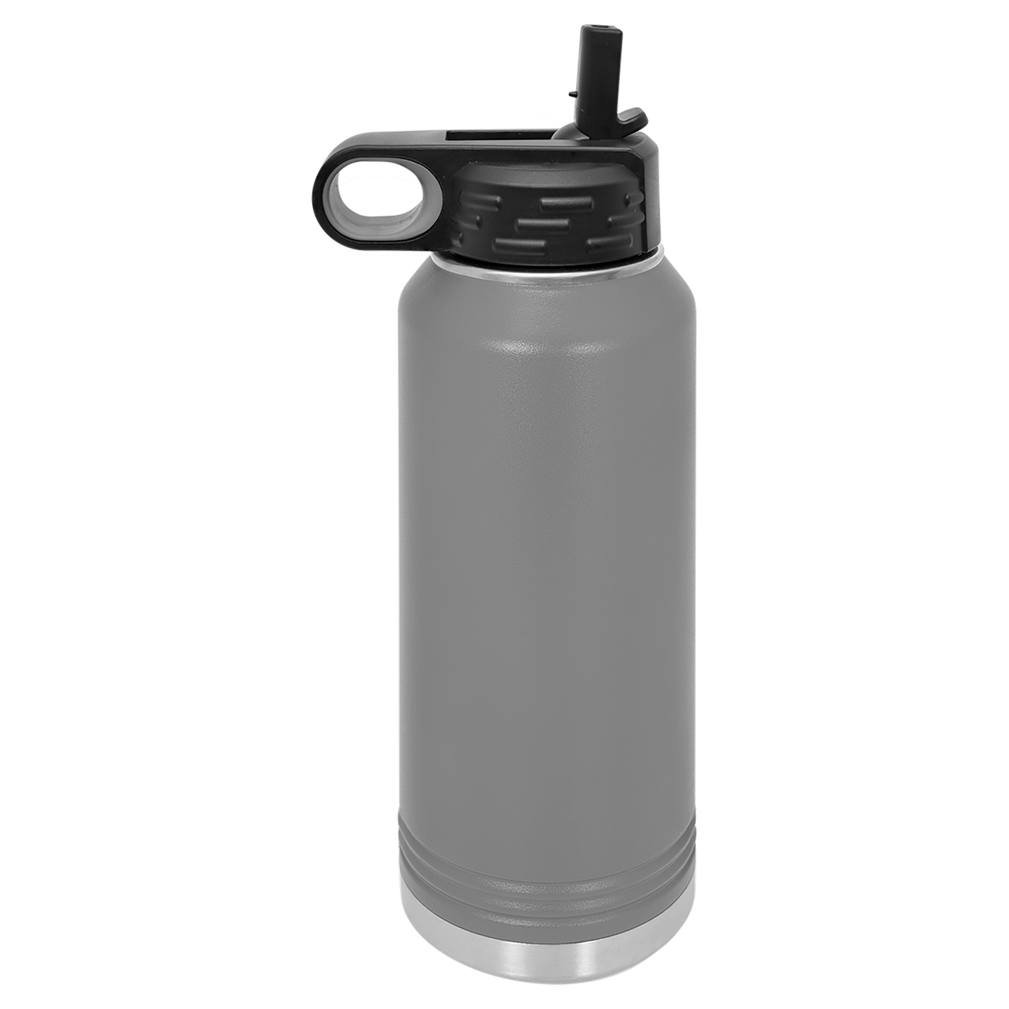 32oz Bottle with Flex Straw Lid - Grey