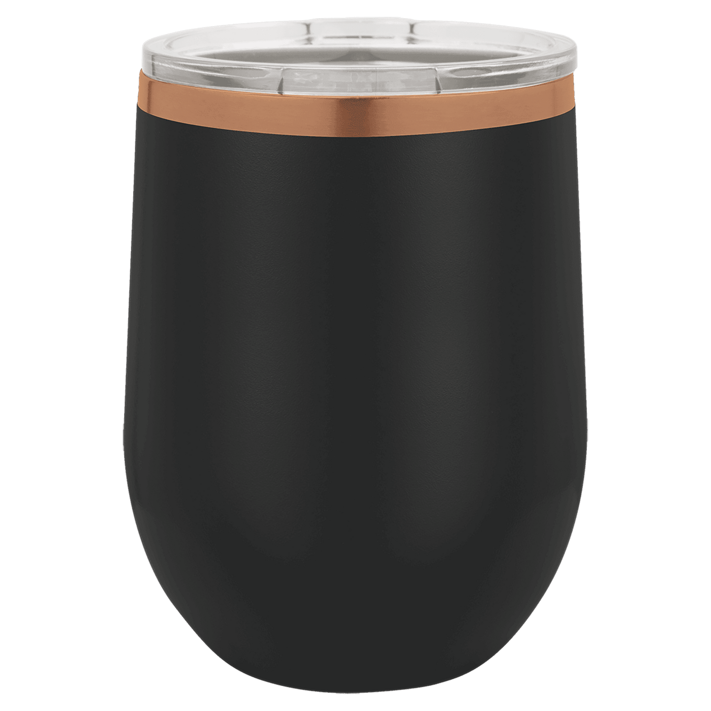 Limited Edition - 12oz Stemless Tumbler Black with Gold Engraving