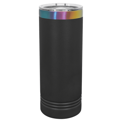 Limited Edition - 22oz Skinny Tumbler Black with Prism Engraving