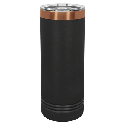 Limited Edition - 22oz Skinny Tumbler Black with Gold Engraving