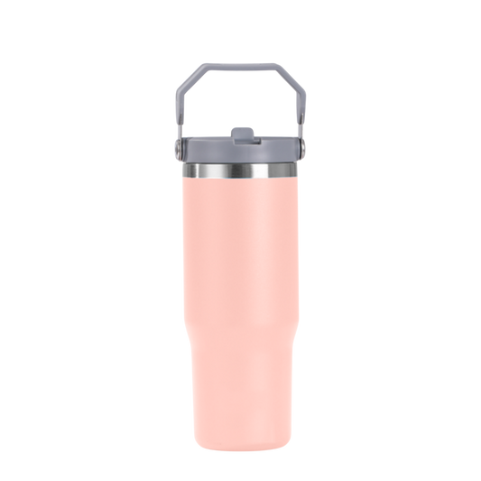 30oz Tumbler with Handle - Rose