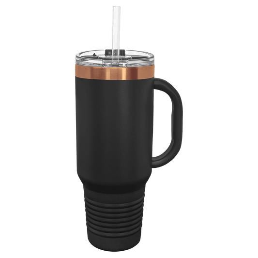 Limited Edition - 40oz Travel Mug Black with Gold Engraving